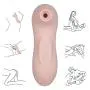 Clitoral Nipple Sucking Vibrator, Xocity, Oral Sex Vibrator with 10 Sucktion Vibration Modes, Clit Nipple Simulator Adults Sex Toy for Women Female Couples, Light Pink