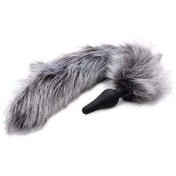 Tailz Grey Wolf Tail Anal Plug and Ears Set