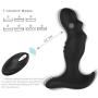 Vibrating Prostate Massager Anal Sex Toys-Pelepas Wireless Rechangeable Waterproof Silicone G-spot and P-spot Vibrator for Men Women and Couple