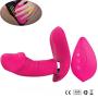 Women Butterfly Vibr and Ating Wearable Remote USB Charged Wireless Control Butterfly Vib and rator Toys (Red)