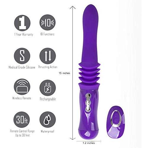Maia Toys Monroe Remote Control Thrusting Vibrating Sex Machine
