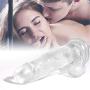 7 inch Clear Glass Lifelike Real Feel Boy Skin Women Massage Waterproof Toy