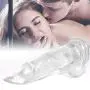 7 inch Clear Glass Lifelike Real Feel Boy Skin Women Massage Waterproof Toy