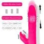 ZEMALIA G Spot Rabbit Vibrator Dildo for Women 30 Modes Waterproof Dual Motor Rotating & Telescopic Vibrator Clitoral Vaginal Stimulation Anal Play Sex Toys Rechargeable