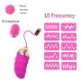 10 Frequency USB Rechargeable Mini Wireless Remote Control Powerful Massager, Waterproof Small Silicone, for Bedroom Women