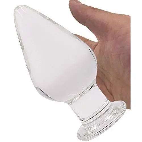 NewMaxer Huge Head Glass Butt Plug Crystal Anal Plug Bum Plug Pleasure Bomb Plug Anal Trainer Anal Expander Training Sex Toy (6.3inch L) NewMaxer Huge Head Glass Butt Plug Crystal Anal Plug Bum Plug Pleasure Bomb Plug Anal Trainer Anal Expander Training Sex Toy (6.3inch L)