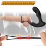 Vibrating Prostate Massager, Enlove, Anal Vibrator with Penis Ring and Dual Motor, 10 Vibrations Anal Sex Toy Anal Plug with Remote Control for Male Men and Couples
