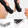 RUNSETOY Wireless Massager,Cordless Wand Waterproof Massager,USB Recharge,Big Size with Powerful Motor Personal (7 Modes) Black