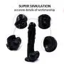 HYLHYL5-F Hǎndhéld ǎdult ǎttǎchménts, Black 7 inch Soft Massaging with Suction Cup 100% Secret Packing Silicone with Strong Suction Cup Flesh Soft | Diameter 4cm/1.57iches HYLHYL5-F Hǎndhéld ǎdult ǎttǎchménts, Black 7 inch Soft Massaging with Suction Cup 100% Secret Packing Silicone with Strong Suction Cup Flesh Soft | Diameter 4cm/1.57iches