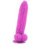 MLSice Big Dildo Suction Cup Fake Penis Corn Dick Sex Toys for Women Particle Surface Vagina Stimulate Anal Beads Butt Plug Dong Sex Shop 20-4.2 cm - Purple