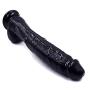 12 Inch Huge Female Body Relax Massage Wand Handsfree for Women Box Package - Black