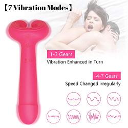 G Spot Vibrator with 3 Motors for Vagina Clitoris Penis Stimulation，Treediride 2.0 Upgrade Silicone Dildo Vibrator with 7 Vibration Modes Waterproof Penis Stimulator Quiet Sex Toy for Women Men Couple