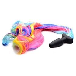 Rainbow Pony Tail Anal Plug