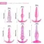 Raycity 6 Pack Anal Butt Plugs-Anal Trainer Toys for Prostate Massager Sex Games for Man Female (Pink) Raycity 6 Pack Anal Butt Plugs-Anal Trainer Toys for Prostate Massager Sex Games for Man Female (Pink)