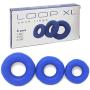 XL Soft Silicone Cock Ring Set 3 Pack by Lynk Pleasure (Blue) Stretchy Premium Erection Enhancer Penis Rings for Mens Sexual Wellness | Stay Harder & Last Longer