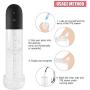 Automatic Penis Vacuum Pump with Masturbation Sleeve for Powerful Suction, PALOQUETH 2 in1 Rechargeable Electronic Penis Growth Pump with Male Masturbator Sex Toy for Beginners 2.83 inch*11.8 inch