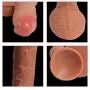 WYY Silicone Penis Oversized Penis Soft Sucker Waterproof Non-Toxic Love Foreplay Flirt Mássage Female Shirt