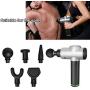 zubreath Handheld Massage Gun, Eletronic Deep Tissue Muscle Massage Gun with 6 Head and 3 Speed, Professional Personal Massage Device