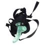 MXYLYM9 Strǎp ǒn fǒr Pěǒplě, Harness Funny Pants Strap Massager Strong Flexible Huge for Women Men PVC+ Artificial Leather Pants Green (L:6inch, W: 1.37inch)