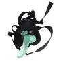 MXYLYM9 Strǎp ǒn fǒr Pěǒplě, Harness Funny Pants Strap Massager Strong Flexible Huge for Women Men PVC+ Artificial Leather Pants Green (L:6inch, W: 1.37inch)
