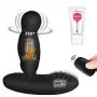 UTIMI Vibrating Butt Plug Rotating Anal Sex Toys 16-Mode Rechargeable Prostate Massager Vibrators with Remote Control & Rotation & Heating Function for Men & Women