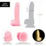 Pure Love 7.5 Inch Silicone Dildo with Suction Cup, Glow in The Dark Pink Dong, Adult Sex Toy, Marble Pattern, Full Silicone Harness Compatible Pure Love 7.5 Inch Silicone Dildo with Suction Cup, Glow in The Dark Pink Dong, Adult Sex Toy, Marble Pattern, Full Silicone Harness Compatible