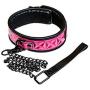Sinful Adjustable Vinyl Collar, Pink