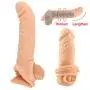 Look Like Realistic 8.8 INCH Skin Pênňís Sleeve Extender Delay ZSHBM Éjá-cúlátion Silicone Pênňís Ring C-lītǒrís S-timùlátiòn Ring Unisex Toys Tools Color