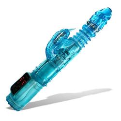 LeLuv 11 WATERPROOF Hummingbird Clitoral Massager Rabbit Vibrator Gift BLUE