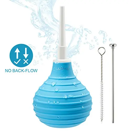 Luvkis Anal Douche Before or After Anal Play Safe and Simple Enema Cleaning Kit Blue Luvkis Anal Douche Before or After Anal Play Safe and Simple Enema Cleaning Kit Blue