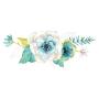 SanerLian Dandelion Lotus Flowers Temporary Tattoo Sticker Rose Sunflowers Watercolor Waterproof Women Girls Hand Arm Chest Back Body Art 10.5X6cm Set of 12 (Design1)