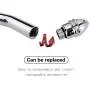 59-inch Shower Hose for Portable Bathroom Douche Anal Enema Bidet Curved Cleaner Zinc Alloy Wash Cleansing Tool with 2 Shower Heads