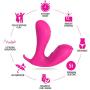 Remote Control Wearable G-Spot Clit Vibrator, 9-Speed Clitoral Dildo Vibrators, Magnetic Rechargeable Waterproof Vagina Anal Stimulation Massager, Masturbation Sex Toys for Women Couples (Pink)