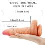 Realistic Anal Dildo with 10 Powerful Vibration Modes Bendable Shaft Soft Silicone for G-spot Anal Prostate Stimulation, PALOQUETH Waterproof Vibrating Dildo with Strong Suction Cup for Beginner Advan