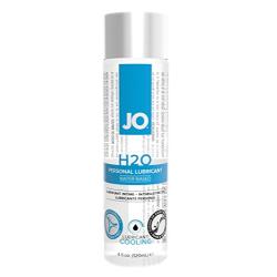 JO H2O Water Based Cooling Personal Lubricant, 4 Ounce Lube for Men, Women and Couples (Free of Glycerin and Fragrance)