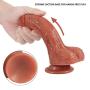 LXWMF 7.09 Inch Body Relax Massager Wand Soft Silicone Toy with Suction Cup Real Feel Massage