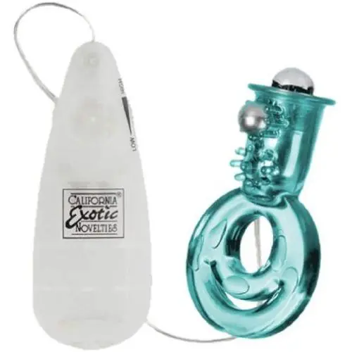 California Exotic Novelties Up Hook It Up Top Loading Beaded Dual Ring, Green California Exotic Novelties Up Hook It Up Top Loading Beaded Dual Ring, Green