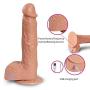 X-R 8.66 Inches Lifelike Dildo Automatic Telescoping 10 Frequency Electric Vibrating Mode Happy Rod for Woman Sunglasses Soft Comfortable Waterproof Safety