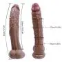 Winzfred 12.04 Inch Realistic Huge Dilo with for Women Màssger Wand