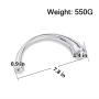 zhy Pure Metal Wand 7.8 Inch Polished Steel 550 G