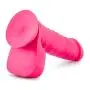 Blush Ruse - Big Poppa - 8&quot Realistic Veiny Long Dildo - Bright Cock and Balls Dong - Suction Cup Harness Compatible - Sex Toy for Women - Sex Toy for Adults (Hot Pink)