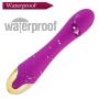 Waterproof Vibrator Dildo for Women with 10 Vibration Modes, EVERFUN Silicone G Spot Vibrator Clitoris Stimulator Adult Sex Toys (Purple)