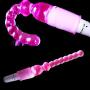 Akstore 2014 New Style 6.3 Inch Jelly Anal Beads Vibrating Anal Butt Plug with Rotating Bottom G-spot Vibrator Female Masturbation Tool Pull Butt Plug Membraously Stick Climax Stimulator Tease Stick Anus Sex Massager for Women