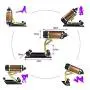 Automatic Massage Tool Female Thrusting Adult Machine G-un with Attachments Automatic Massage Tool Female Thrusting Adult Machine G-un with Attachments
