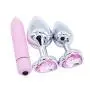 YiFeng 3 PCS Heart Shaped Jewelry Anal Butt Plug for Sex Games (Medium+Small+Bullet Vibrator, Pink) YiFeng 3 PCS Heart Shaped Jewelry Anal Butt Plug for Sex Games (Medium+Small+Bullet Vibrator, Pink)