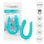 CalExotics Silicone Double Dong – AC DC Dong – Double Penetration Dildo for Women – Adult Probe Fetish Sex Toy for Couples - Teal