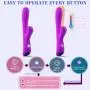 IPX7 Waterproof Wand Massager with 10-Speed Vibratir Setting Modes Personal Massager, USB Rechargeable Mini Travel Size Massage for Body Muscles Relaxed