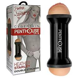 Male Masturbators Cup - Penthouse Heather Starlet Double Sided Stroker Vaginal & Anal with Hyper Realistic, Pocket Pussy Adult Sex Toys for Men, Double Ends Male Masturbators Sex Toys