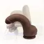 Wildfire Realistic Dildo Cyberskin Ultra-soft Lifelike Cock Penis with Suction Cup for Hands-free Play 8 Inch