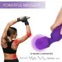 Mini Wand Massager, Fovel Wireless Cordless Portable Small Size Handheld Powerful Massage for Back Neck Shoulder 5 Vibrations & 5 Intensities Silent Waterproof USB Chargeable,Purple Rose Mini Wand Massager, Fovel Wireless Cordless Portable Small Size Handheld Powerful Massage for Back Neck Shoulder 5 Vibrations & 5 Intensities Silent Waterproof USB Chargeable,Purple Rose
